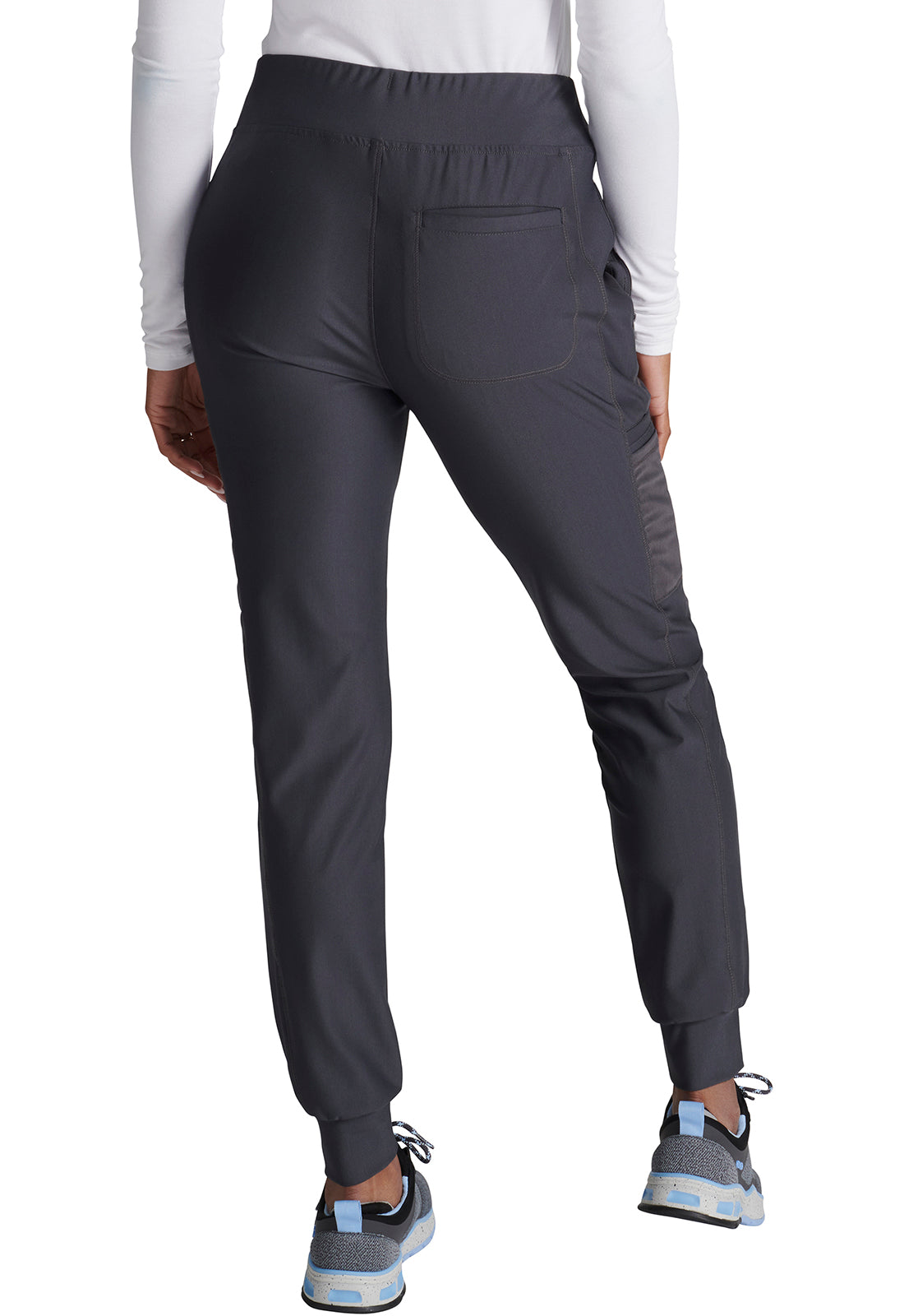 Cherokee Form Women's Mid Rise Tapered Leg Drawstring Jogger