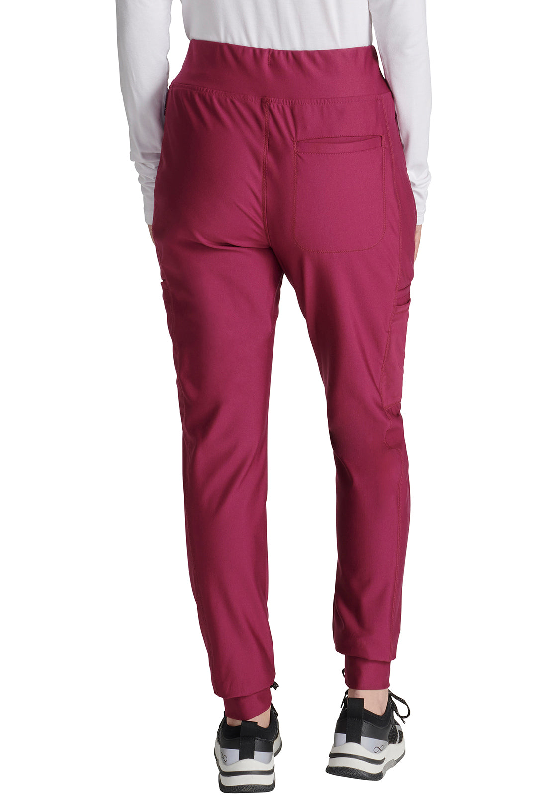 Cherokee Form Women's Mid Rise Tapered Leg Drawstring Jogger