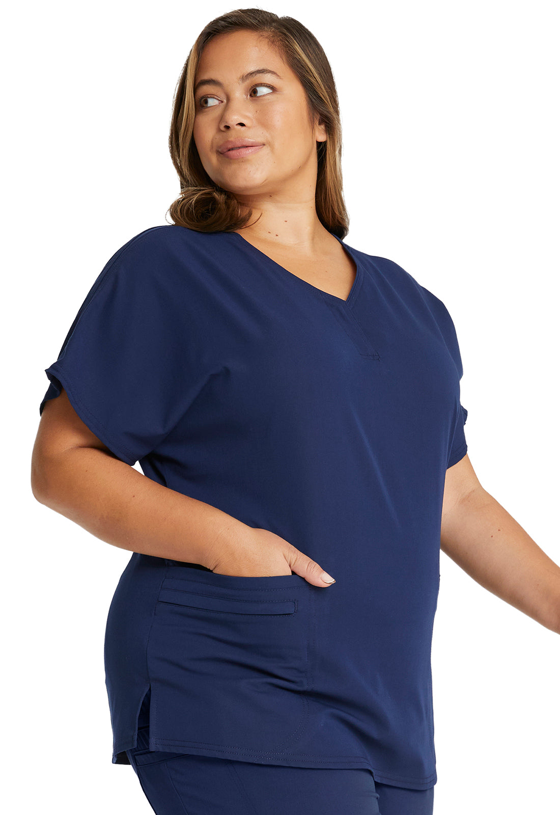 Cherokee Euphoria Women's Zip V-Neck Top