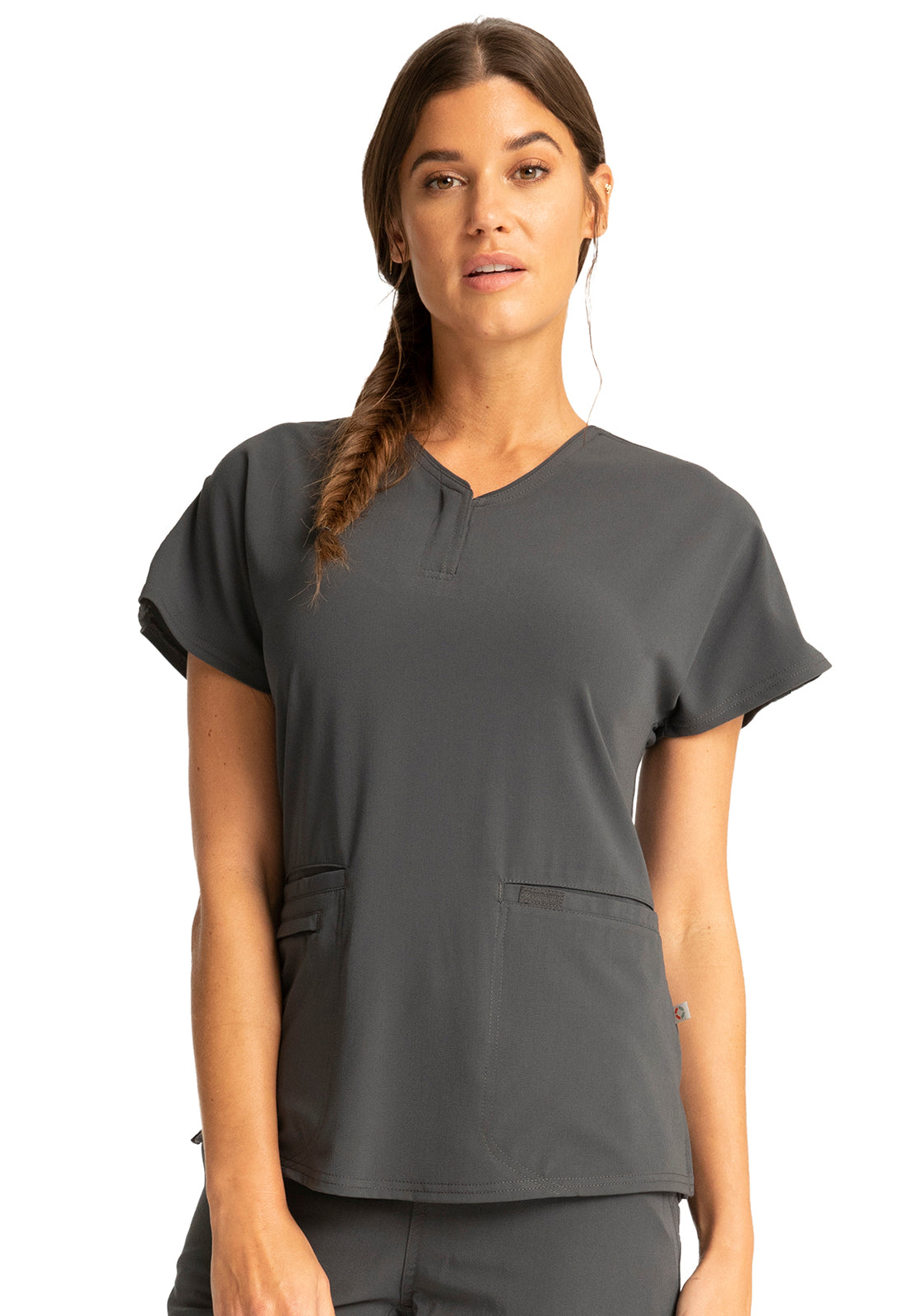 Cherokee Euphoria Women's Zip V-Neck Top