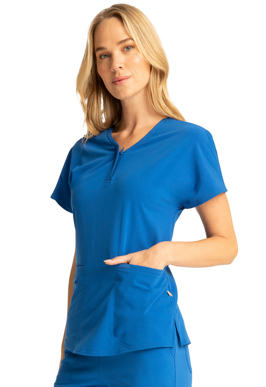 Cherokee Euphoria Women's Zip V-Neck Top