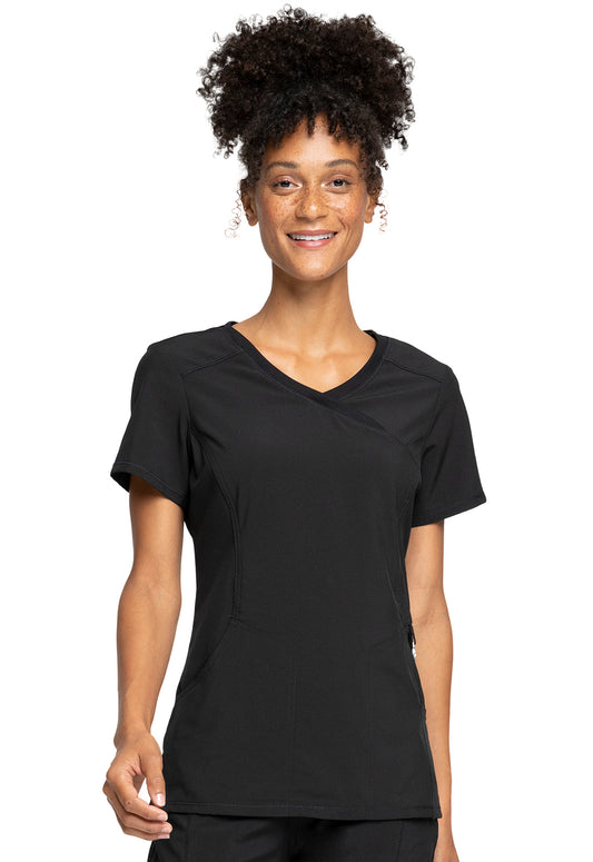 Cherokee Infinity Women's Mock Wrap Top