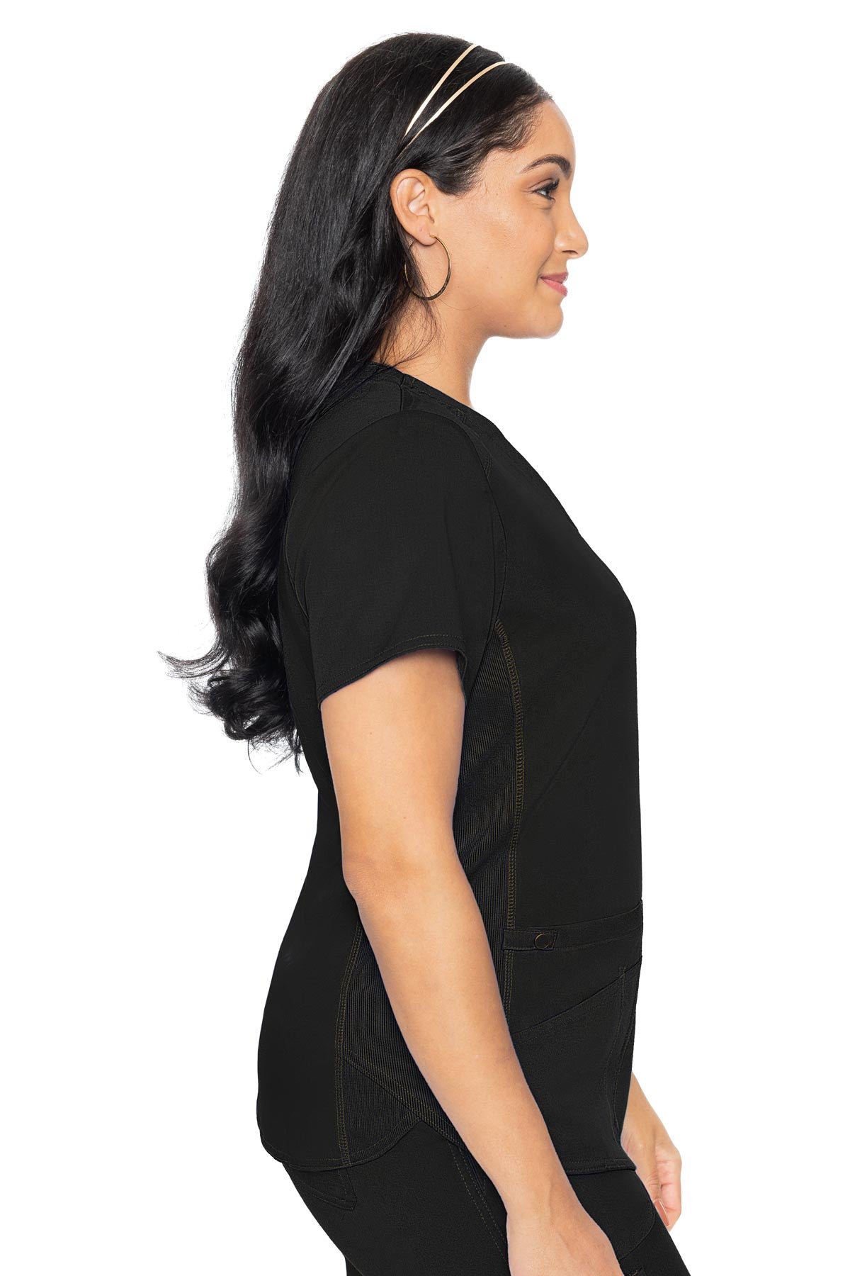 MedCouture Touch Women's V-Neck Shirttail Top