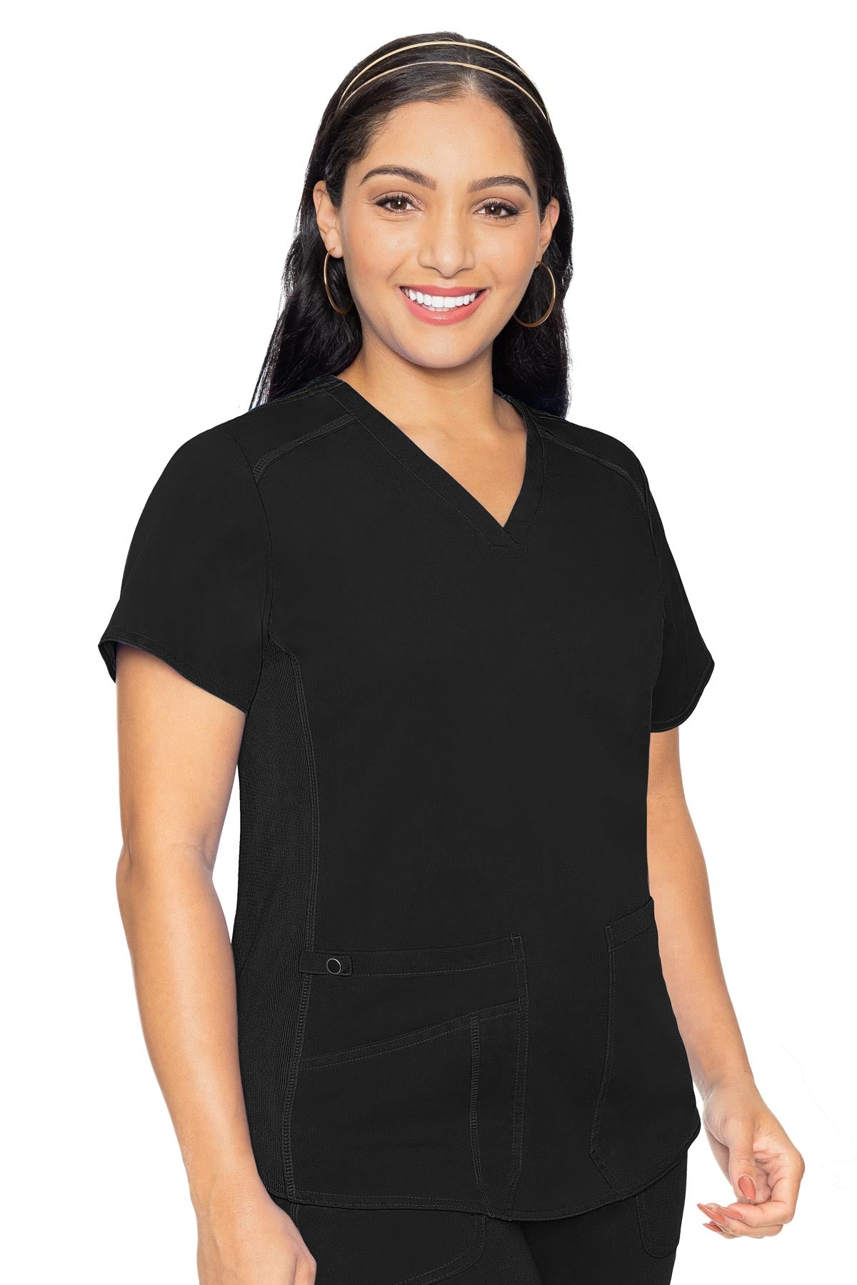 MedCouture Touch Women's V-Neck Shirttail Top