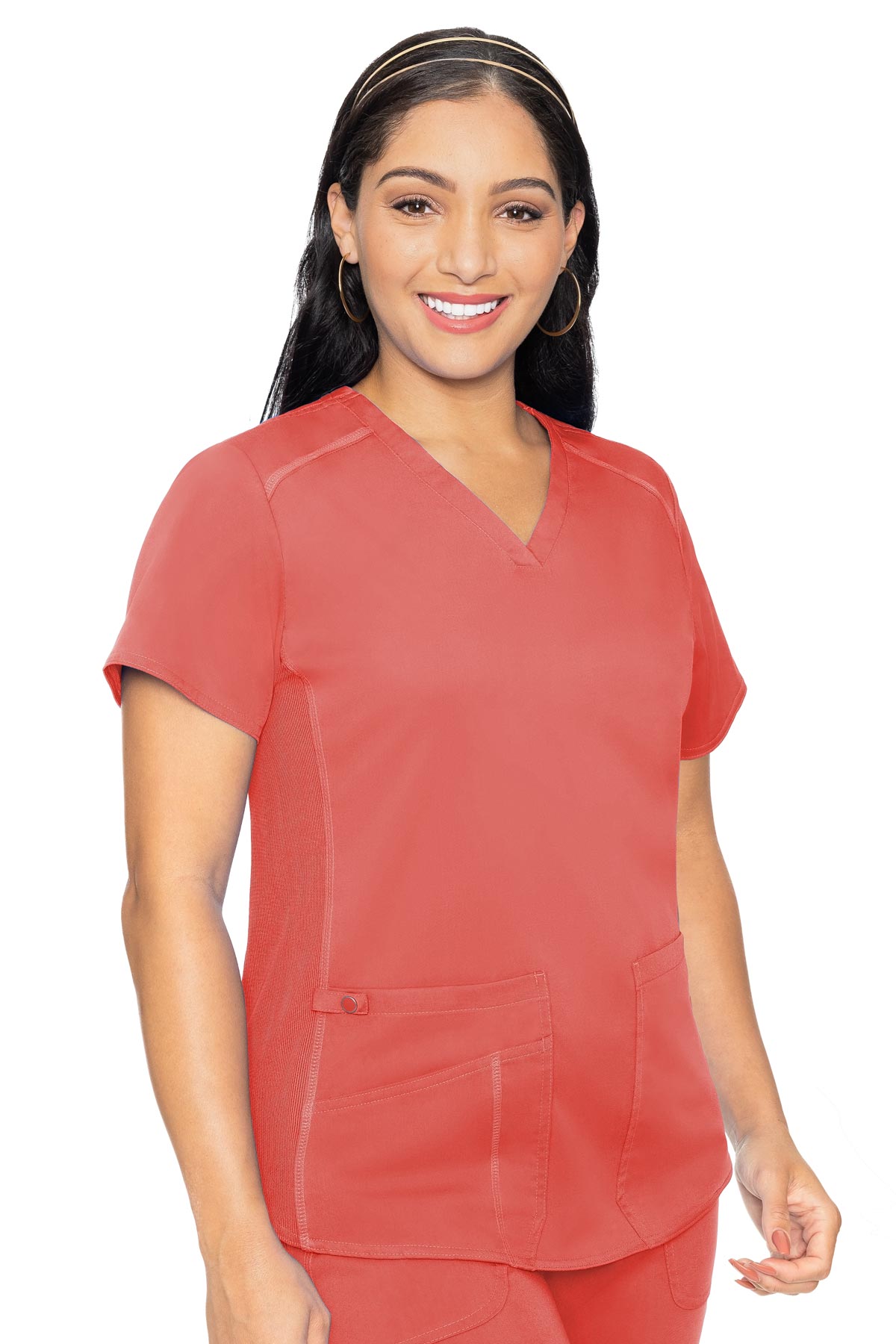 MedCouture Touch Women's V-Neck Shirttail Top