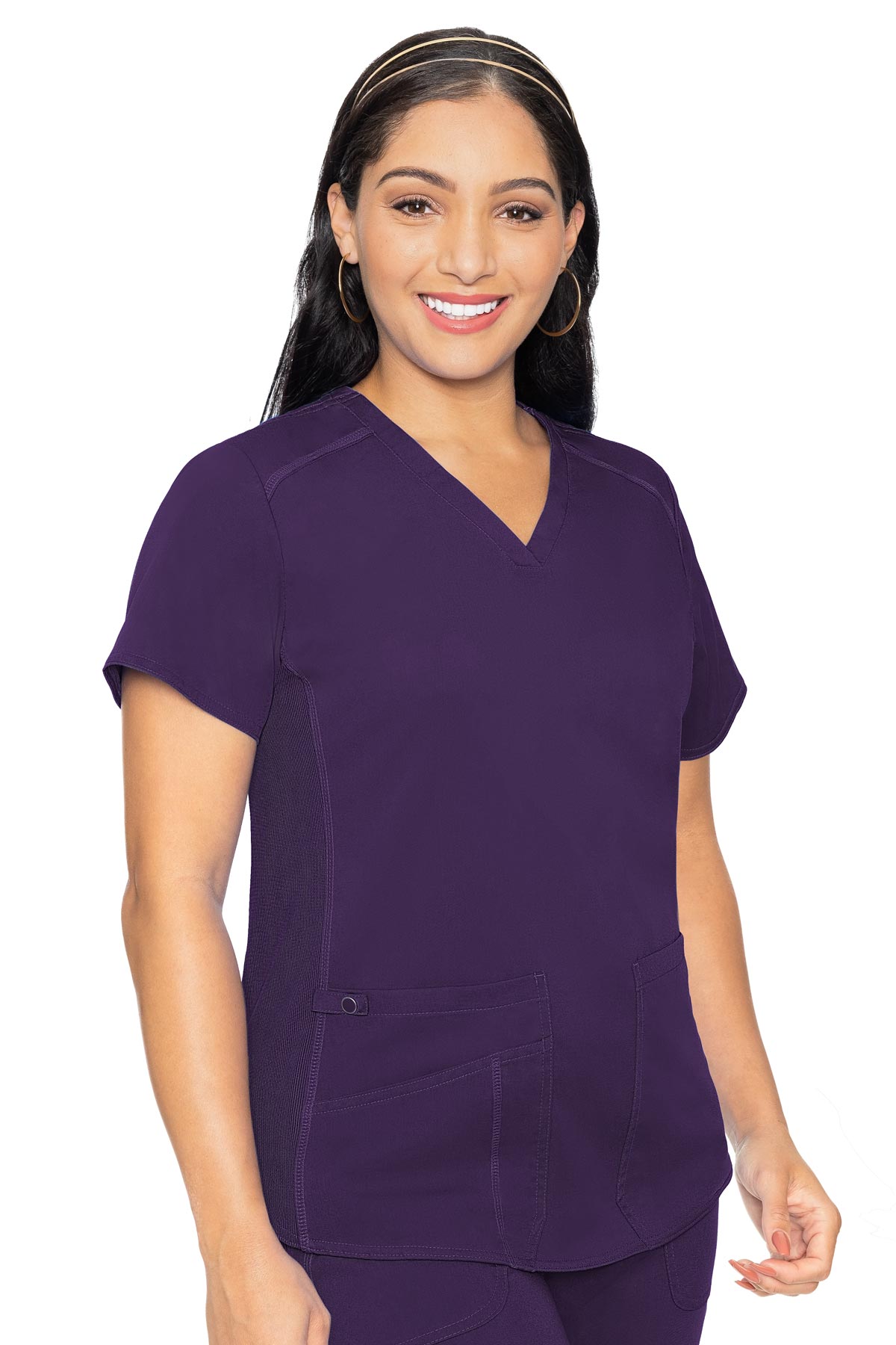 MedCouture Touch Women's V-Neck Shirttail Top