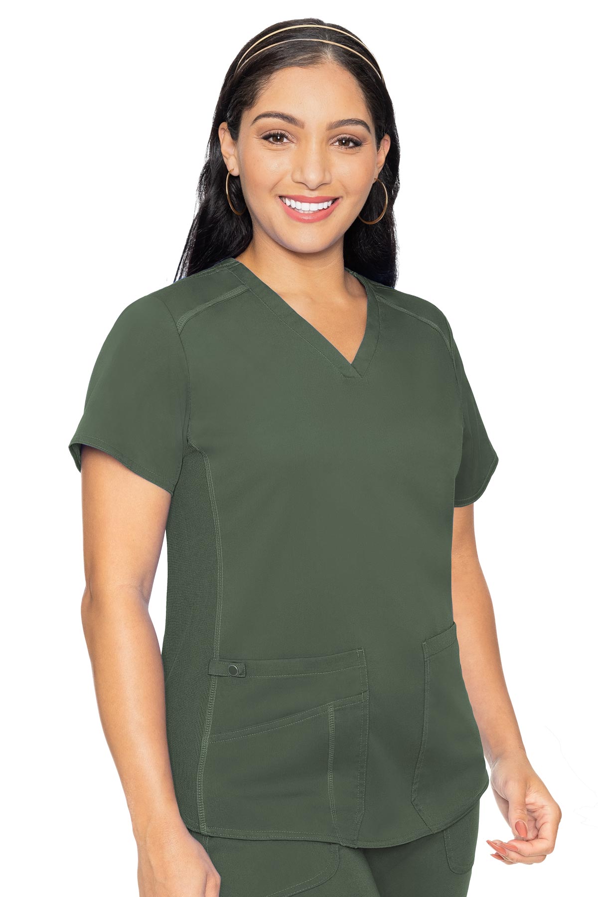 MedCouture Touch Women's V-Neck Shirttail Top