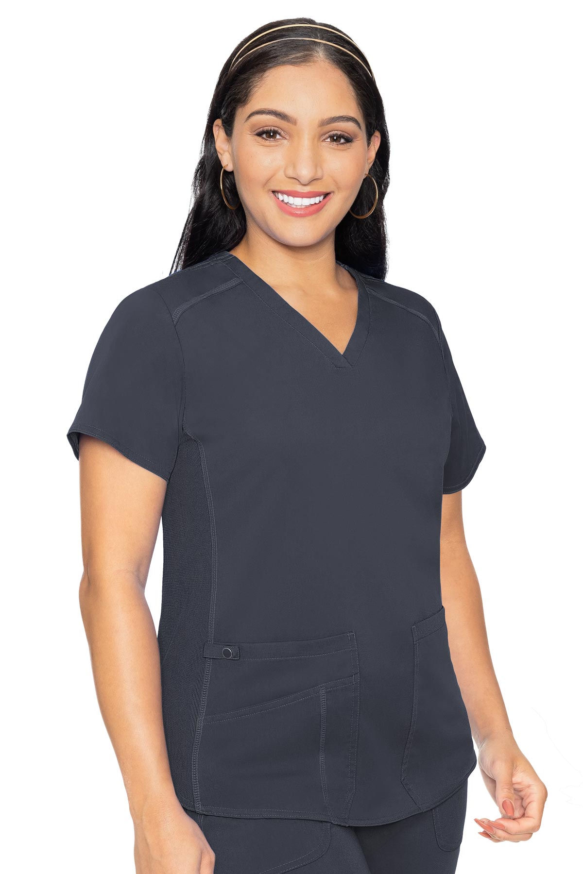 MedCouture Touch Women's V-Neck Shirttail Top