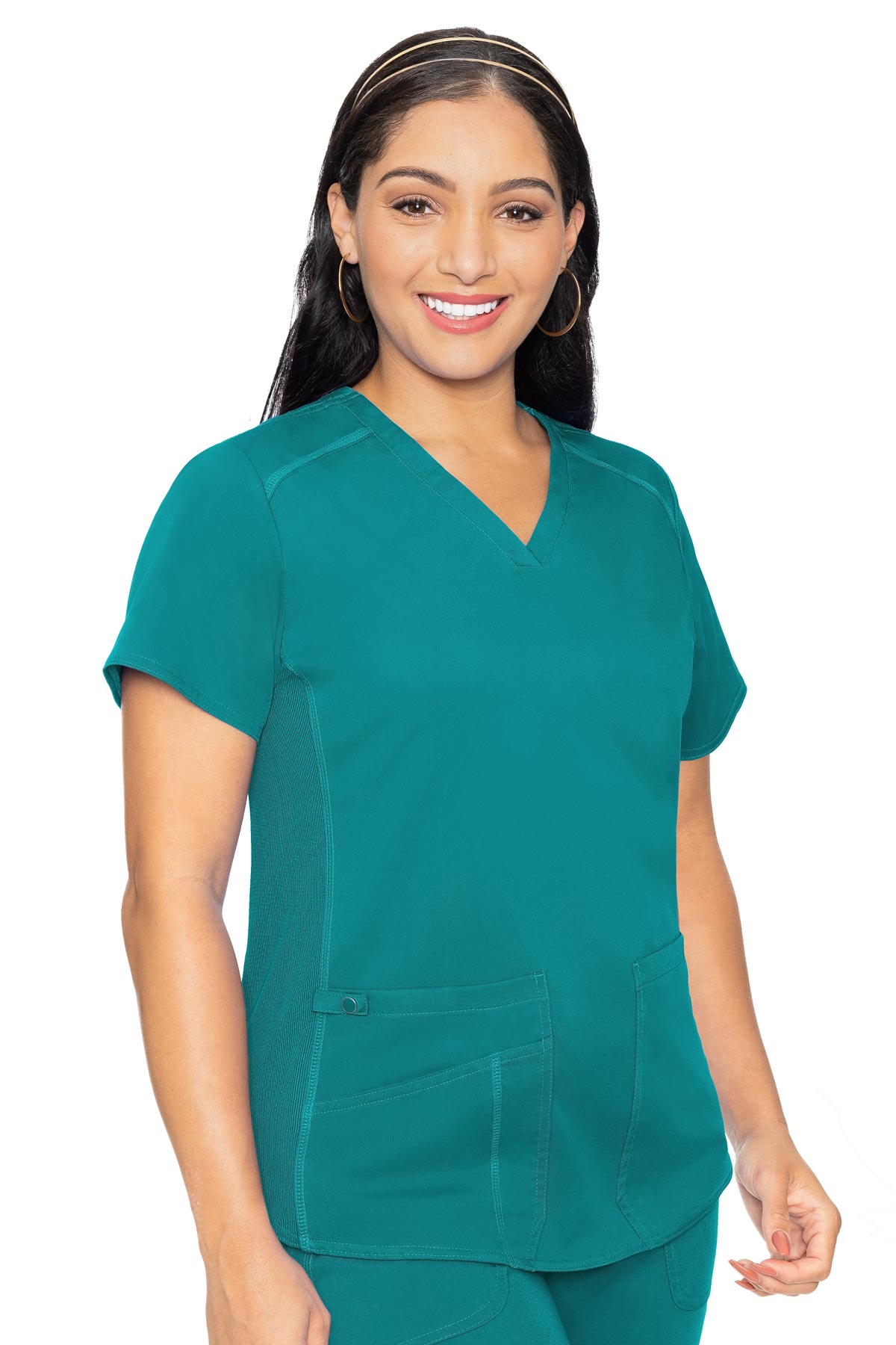 MedCouture Touch Women's V-Neck Shirttail Top
