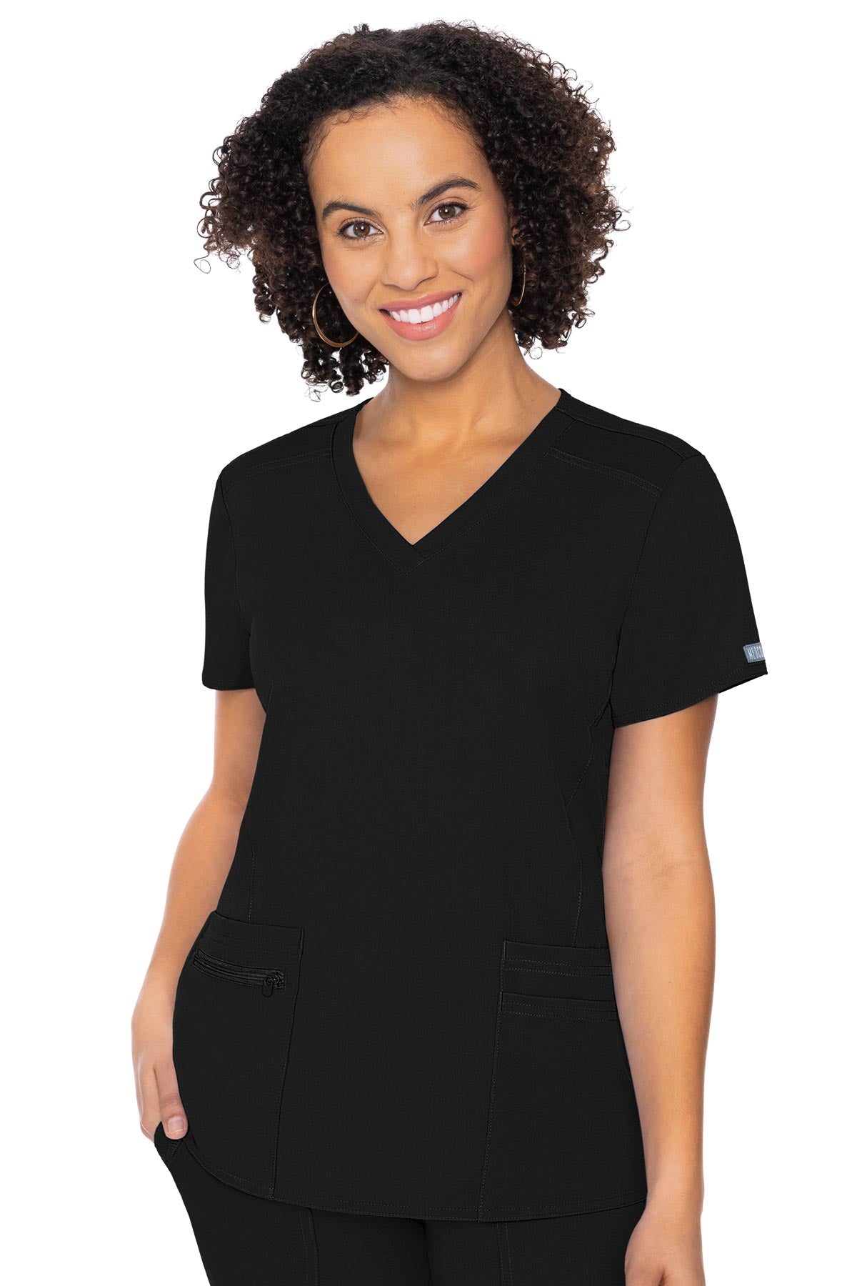 MedCouture Touch Women's V-neck Knit Back Top
