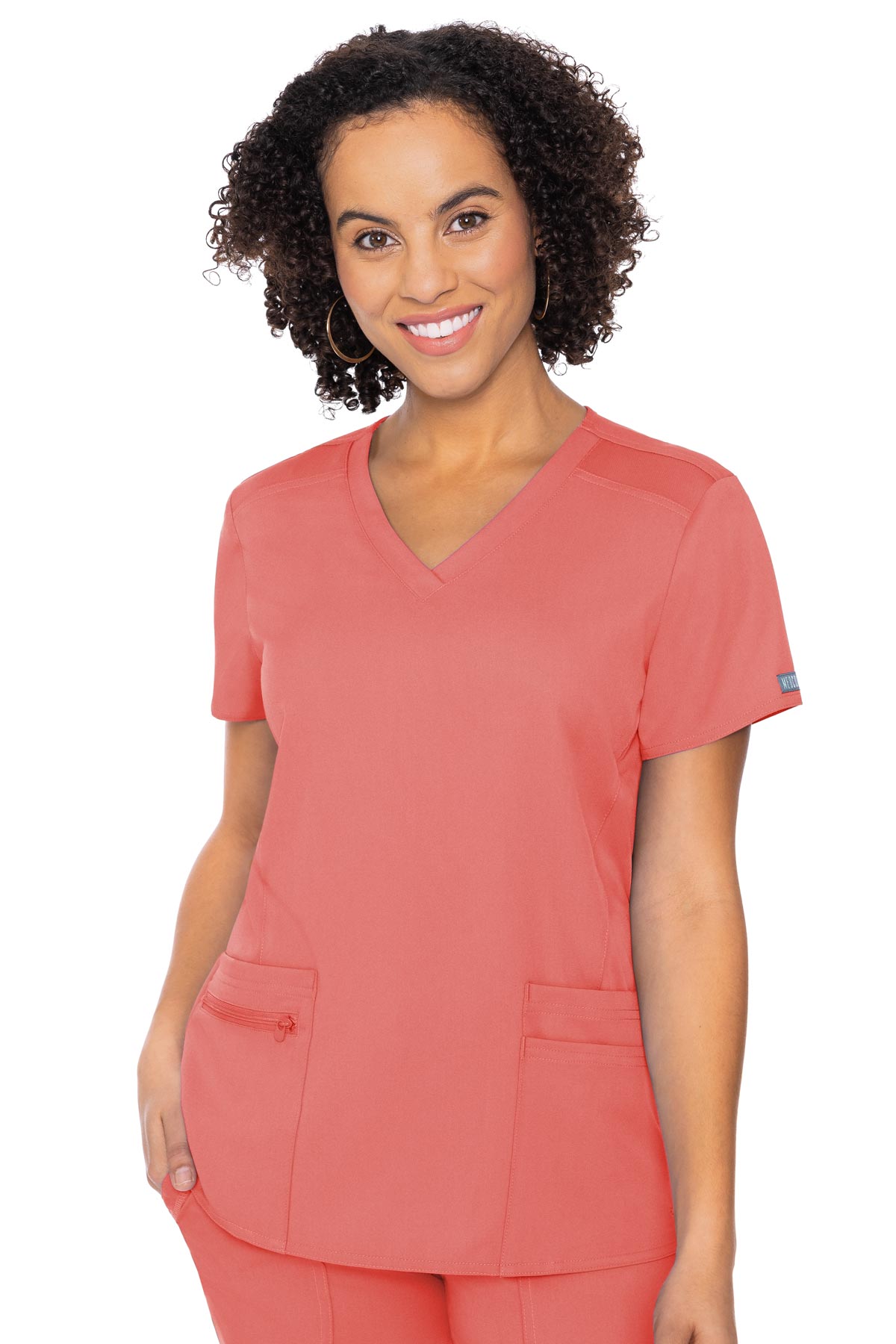 MedCouture Touch Women's V-neck Knit Back Top