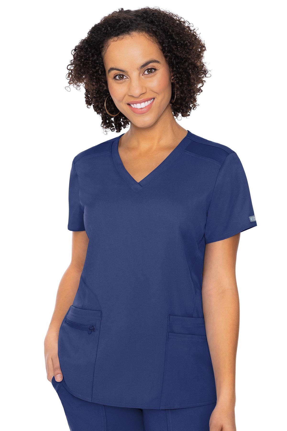 MedCouture Touch Women's V-neck Knit Back Top
