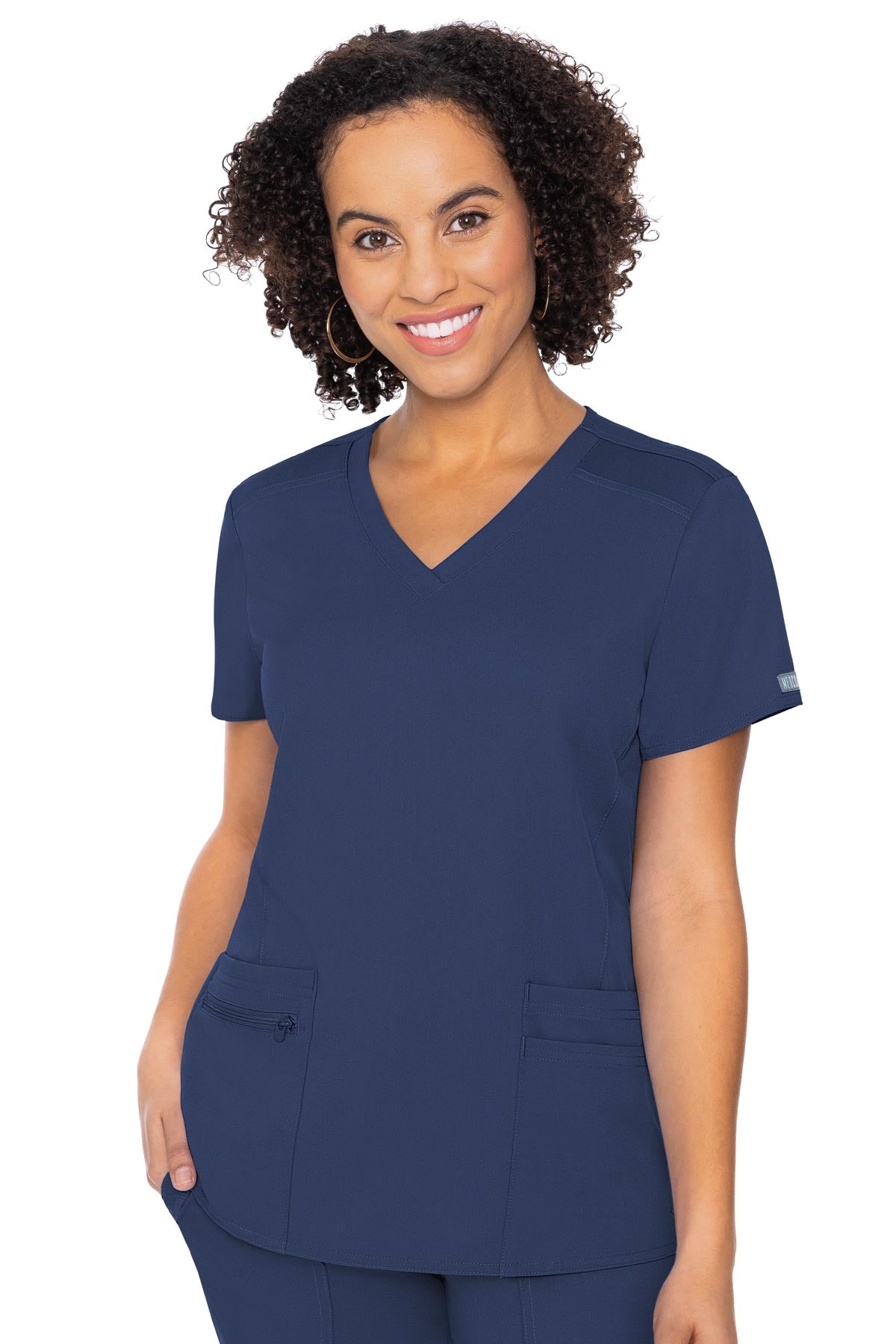 MedCouture Touch Women's V-neck Knit Back Top
