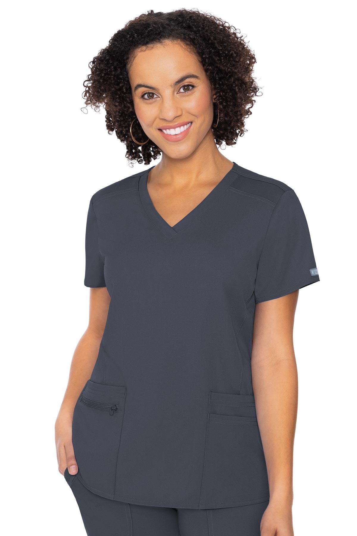 MedCouture Touch Women's V-neck Knit Back Top