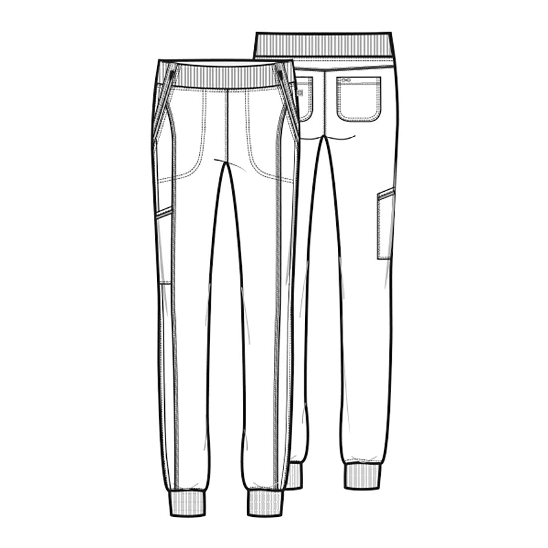 Cherokee Infinity Women's Zipper Mid Rise Jogger