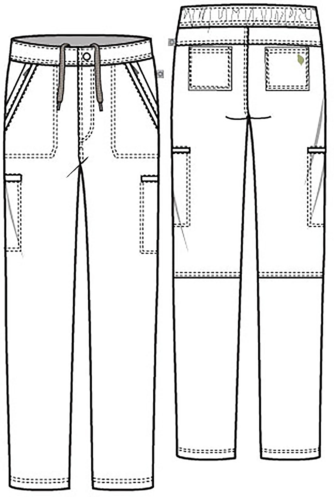 Cherokee Euphoria Men's Fly Front Cargo Pant