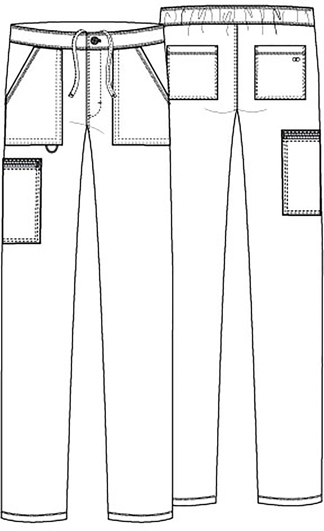 Cherokee Allura Men's Fly Front Cargo Pant