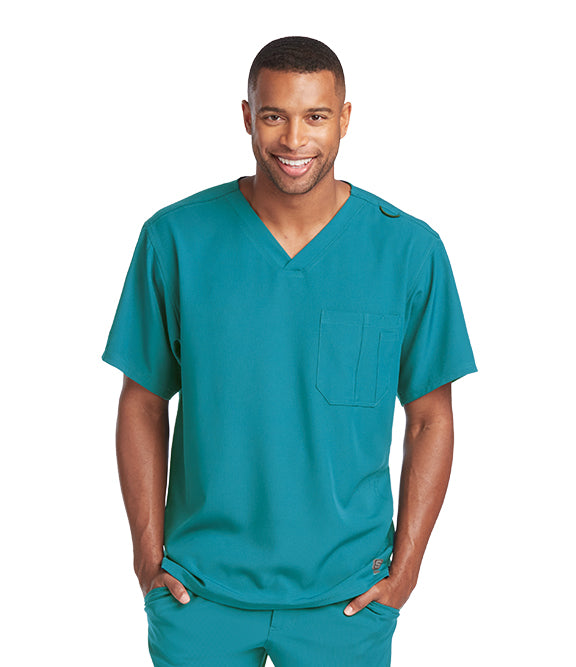 Skechers Men's V-Neck Cargo Pocket Scrub Top