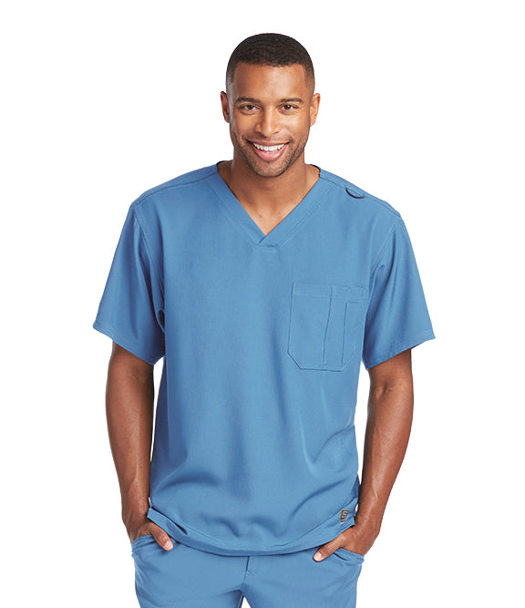 Skechers Men's V-Neck Cargo Pocket Scrub Top