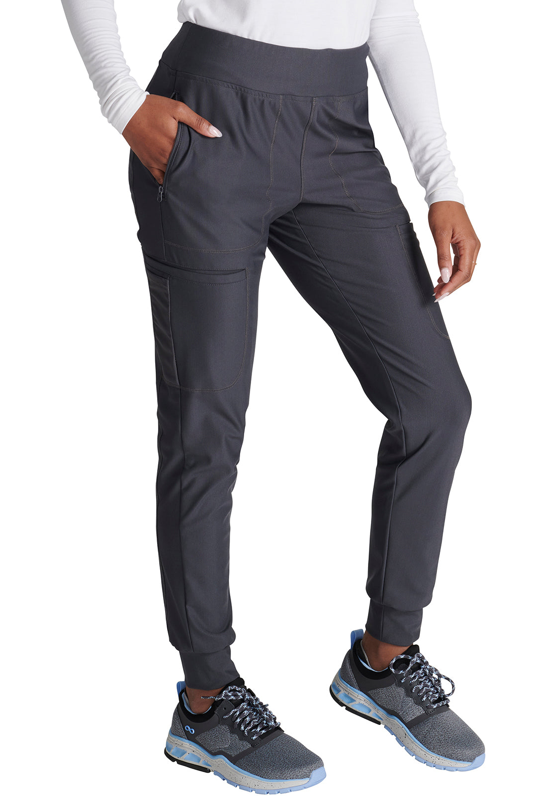 FORM Mid Rise Tapered Leg Drawstring Pant with Cargo Pocket