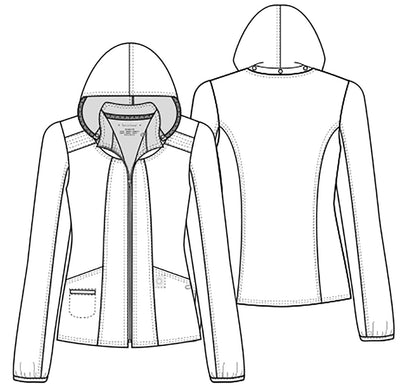 HeartSoul Women's Zip Front Warm-Up Jacket