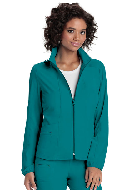 HeartSoul Women's Zip Front Warm-Up Jacket